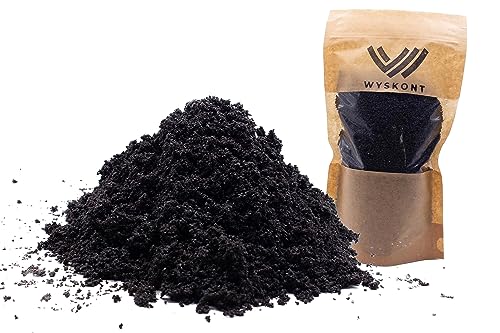 WYSKONT Aquarium Kies Schwarz - Aquarium-Sandkies 10 kg – 0,6-1,2 mm – Aquarium Kies - Aquarium Deko – Aquarium Bodengrund - Quarzsand - Aquarium Dekoration von WYSKONT