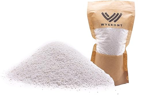 WYSKONT Dolomit Sand für Aquarien 2 kg - Natursubstrat und Dekoration für Aquarien - geeignet für Malawi und Tanganyika Biotypen - sicher für lebende Organismen - weiße Körnung 1-1,5 mm von WYSKONT