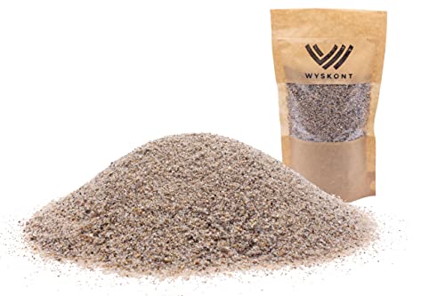 WYSKONT Aquarium Kies - Aquariumsand 10 kg- Aquarium Deko - Kieselsteine - Zierkies - Flusskies - Deko Sand - Kieselsteine Garten - Aquarium Bodengrund - Terrarium Sand - Aquariensand 0,1–0,4 mm von WYSKONT