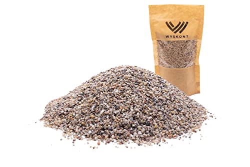 WYSKONT Aquarium Kies - Aquariumsand 2 kg- Aquarium Deko - Kieselsteine - Zierkies - Flusskies - Deko Sand - Kieselsteine Garten - Aquarium Bodengrund - Terrarium Sand - Aquariensand Körnung 1-3 mm von WYSKONT