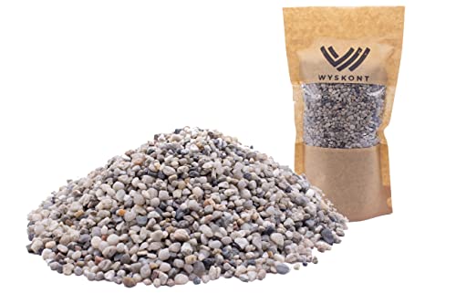 WYSKONT Aquarium Kies - Aquariumsand 15 kg - Aquarium Deko - Kieselsteine - Zierkies - Flusskies - Deko Sand - Kieselsteine Garten - Aquarium Bodengrund - Terrarium Sand - Aquariensand 3-5mm von WYSKONT