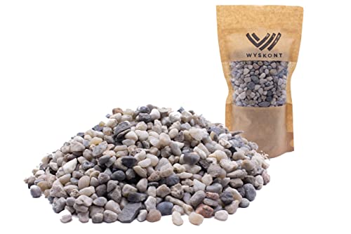 WYSKONT Aquarium Kies - Aquariumsand 15 kg - Aquarium Deko - Kieselsteine - Zierkies - Flusskies - Deko Sand - Kieselsteine Garten - Aquarium Bodengrund - Terrarium Sand - Aquariensand 4-8mm von WYSKONT