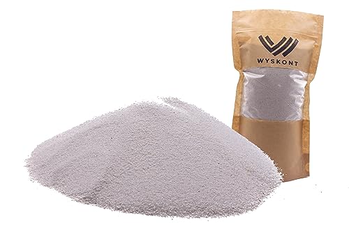 WYSKONT Quarzsand weiße - Aquarium Kies - Aquariumsand 1 kg - Aquarium Deko - Kieselsteine - Zierkies - Flusskies - Deko Sand - Aquarium Bodengrund - Terrarium Sand - Aquariensand 0,2-0,5mm von WYSKONT