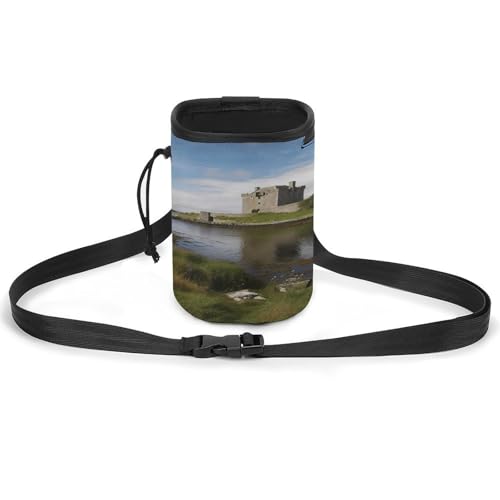 Haustier-Trainingspaket, Blick auf das Dunguaire Castle Print, vielseitige Haustier-Trainingstasche, stilvolles Haustierzubehör, Mehrzweck-Tragetasche, leichte Hundetasche von WYUSPGK