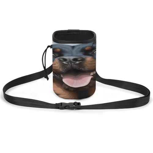 Haustier-Trainingspaket, Rottweiler Hunde Zunge Kopf Druck Vielseitige Haustier-Trainingstasche Stilvolles Haustierzubehör Mehrzweck-Tragetasche Leichte Hundetasche von WYUSPGK