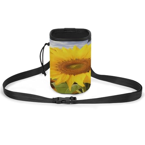 Haustier-Trainingspaket, Sonnenblumen-Druck, vielseitige Haustier-Trainingstasche, stilvolles Haustierzubehör, Mehrzweck-Tragetasche, leichte Hundetasche von WYUSPGK