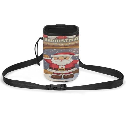 Haustier-Trainingspaket, Weihnachtsmann-Süßigkeitenladen-Druck, vielseitige Haustier-Trainingstasche, stilvolles Haustierzubehör, Mehrzweck-Tragetasche, leichte Hundetasche von WYUSPGK