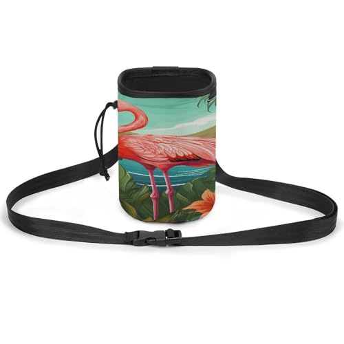 Haustier-Trainingspaket, tropischer Flamingo-Druck, vielseitige Haustier-Trainingstasche, stilvolles Haustierzubehör, Mehrzweck-Tragetasche, leichte Hundetasche von WYUSPGK