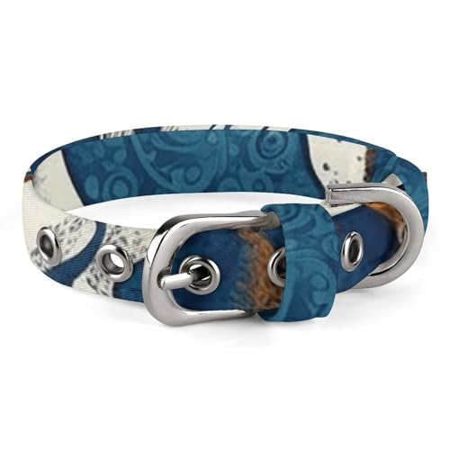 WYUSPGK Niedliches Katzenhalsband, Tentakel, Oktopus-Druck, personalisierbares Hundehalsband, geeignet für kleine und mittelgroße Hunde von WYUSPGK