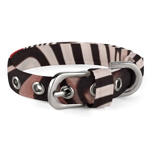 WYUSPGK Niedliches Katzenhalsband, Zebra-Druck, personalisierbar, geeignet für kleine und mittelgroße Hunde von WYUSPGK