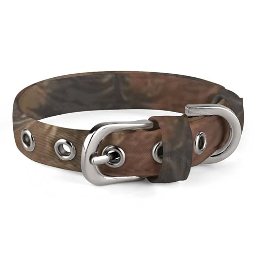 WYUSPGK Niedliches Katzenhalsband, rustikaler Lodge-Bär-Elchaufdruck, personalisierbares Hundehalsband, geeignet für kleine und mittelgroße Hunde von WYUSPGK