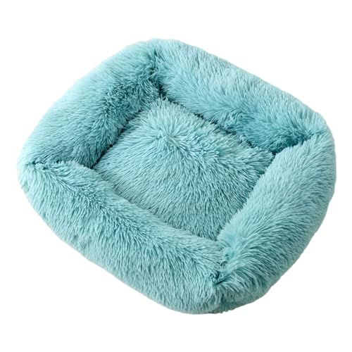 WZTHLF Hundebett, wiederverwendbare Hundematte, kreatives Haustier-Couch-Bett, dicker Bezug für Hunde und weiches Plüsch, bequemes Sofa, mehrere Farben (Morandi-Blau, Xs) von WZTHLF