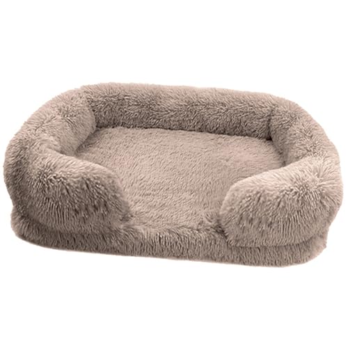 WZTHLF Hundebett, wiederverwendbare Hundematte, kreatives Haustierbett, abnehmbares Kissen, Nest für Hunde und weiches Plüsch, bequemes Sofa, mehrere Größen und Farben (3, Größe S) von WZTHLF