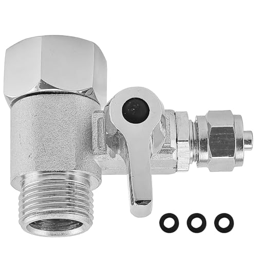 Wasseranschluss Adapter T-Stück 3/8 X 3/8 X 1/4 Schlauch Wasseranschluss Verteiler, Eckventil T Stück Messing, Gartenschlauch Wasserhahn Absperrhahn Absperrventil Adapter Zum Anschluss Von 2 Geräten von WZWZO