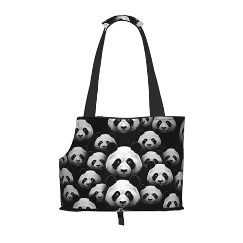 Bedruckte Haustier-Umhängetasche mit Pandakopf zum Ausgehen – kleine Hunde und Katzen Doppelzweck-Umhängetasche Bedruckte Haustier-Umhängetasche mit Pandakopf zum Ausgehen – kleine Hunde und Katzen Doppelzweck-Umhängetasche von WZYCWB