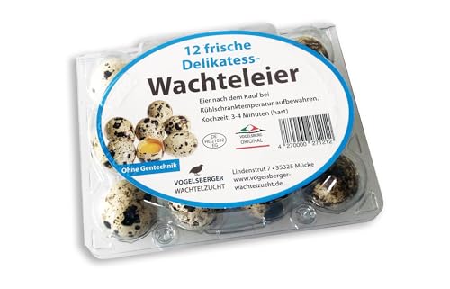 Delikatess Wachteleier Speiseeier 12 Stück von WachtelGlück