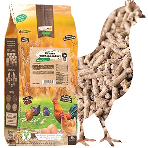 Chicken Gold - Hühner Junghennenkorn 10kg - Hühnerfutter, Junghennenfutter - Speziell für Jungtiere konzepiert von CHICKEN GOLD Naturnahes Hühnerfutter