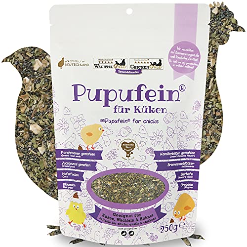 Pupufein 250g - Futterergänzung für Geflügel-Küken gegen Aufzuchtsverluste, für eine Gute Darmflora von WachtelGold