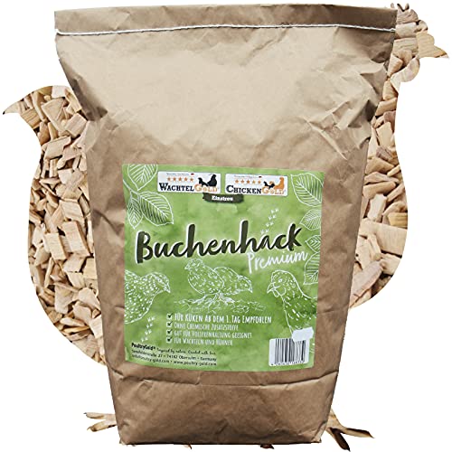 WachtelGold Buchenhack 3,8kg Ideale Einstreu für die Wachtel Kükenaufzucht von WachtelGold