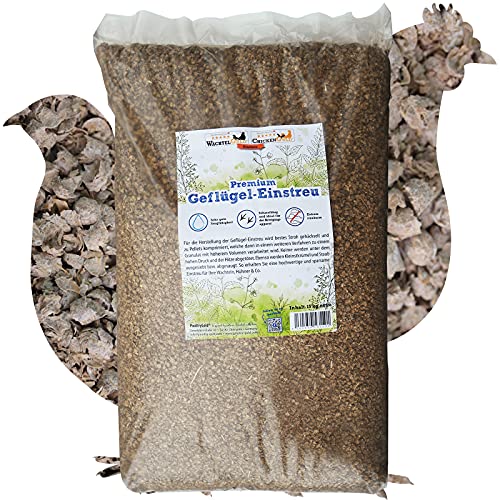 WachtelGold-Premium Geflügel-Einstreu 15kg - Strohpellets Stroheinstreu von WachtelGold