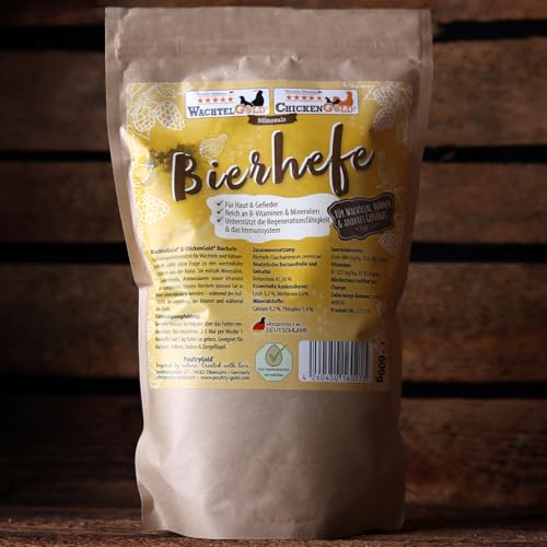 WachtelGold Reine Bierhefe 600g - mit B-Vitaminen, Aminosäuren & Spurenelementen von WachtelGold