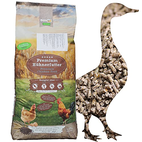 DuckGold Enten- & Gänsekorn 25kg - Entenfutter Gänsefutter Wassergeflügelkorn Pellets von WachtelGold