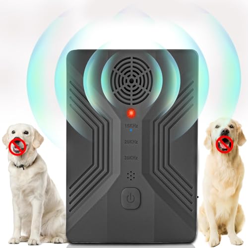 Wagg Anti-Bell-Gerät für Hunde, Hundebellen, Anti-Bell-Gerät, 3-Frequenz-Ultraschall-Bell-Abschreckung, USB-Aufladung, geeignet für kleine, mittelgroße und große Hunde (schwarz) von Wagg