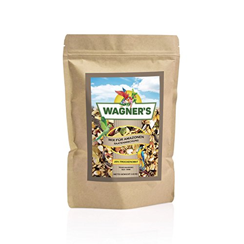 Wagner's | Mix - Papageienfutter für Amazonen - 2,5 kg Saaten & Obst von Wagner's