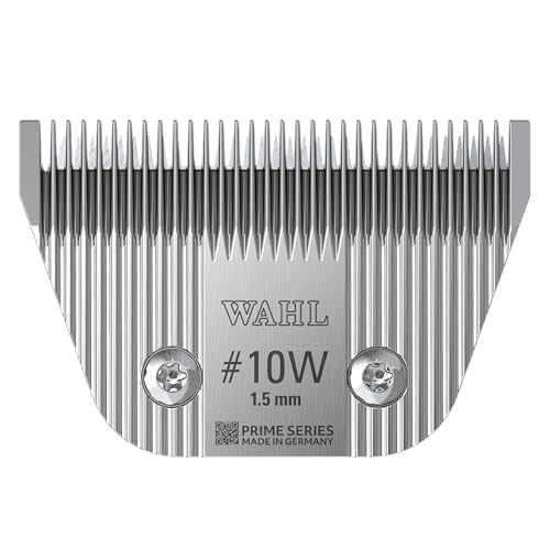 Wahl Prime Series Schneidsätze, #10W, 1.5mm, Vollzahn, Schneidsatzset Heimtierschermaschine, Ersatzschneidsätze, Ersatzteile für Heimtierschermaschine, Edelstahl, rostfrei, präzises Schnitt von Wahl