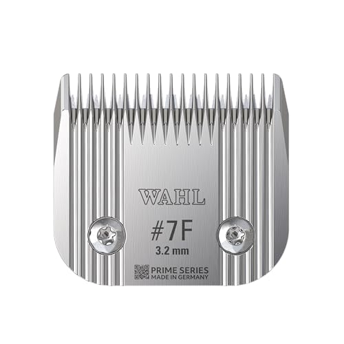 Wahl Prime Series Schneidsätze, #7F, 3.2mm, Vollzahn, Schneidsatzset Heimtierschermaschine, Ersatzschneidsätze, Ersatzteile für Heimtierschermaschine, Edelstahl, rostfrei, präzises Schnitt von Wahl