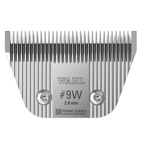 Wahl Prime Series Schneidsätze, #9W, 2.0mm, Vollzahn, Schneidsatzset Heimtierschermaschine, Ersatzschneidsätze, Ersatzteile für Heimtierschermaschine, Edelstahl, rostfrei, präzises Schnitt von Wahl