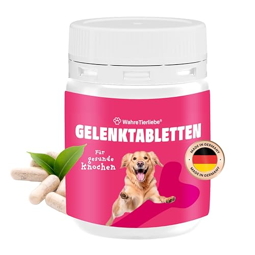 Wahre Tierliebe Gelenktabletten Hund Vitaminisiertes Ergänzungsfuttermittel mit Glucosamin & Chondroitin | Unterstützt Knochen, Knorpel, Gelenke & Fördert Knochengesundheit, Made in Germany - 50 Stück von Wahre Tierliebe