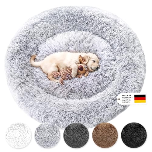 Wahre Tierliebe Hundebett Fluffy Wolke - Das Original, mit waschbarem Bezug Hundekissen, Hundekorb, Flauschiges Hundebett für große, mittelgroße & kleine Hunde von Wahre Tierliebe