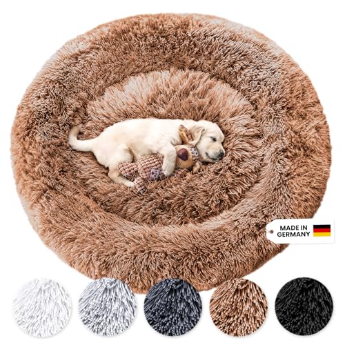 Wahre Tierliebe Hundebett Fluffy Wolke - Das Original, mit waschbarem Bezug Hundekissen, Hundekorb, Flauschiges Hundebett für große, mittelgroße & kleine Hunde von Wahre Tierliebe