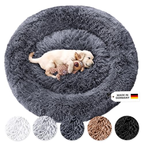 Wahre Tierliebe Hundebett Fluffy Wolke - Das Original, mit waschbarem Bezug Hundekissen, Hundekorb, Flauschiges Hundebett für große, mittelgroße & kleine Hunde von Wahre Tierliebe