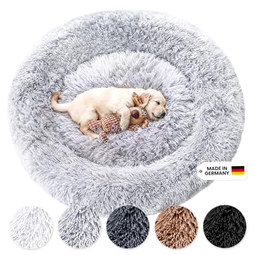 Wahre Tierliebe Hundebett Fluffy Wolke - Das Original, mit waschbarem Bezug Hundekissen, Hundekorb, Flauschiges Hundebett für große, mittelgroße & kleine Hunde von Wahre Tierliebe