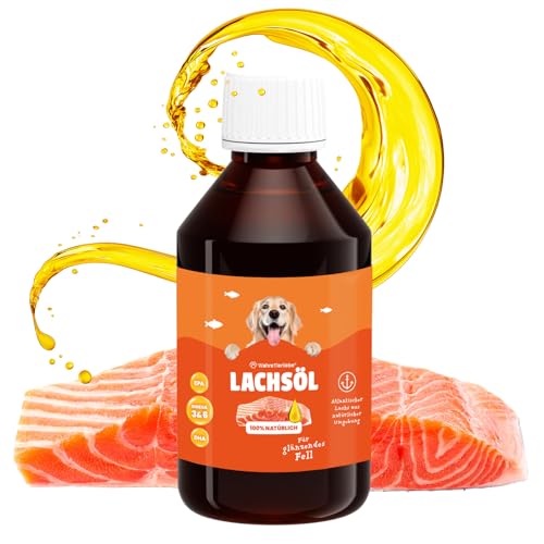 Wahre Tierliebe Lachsöl aus 100% atlantischem Lachs I Fischöl mit Reichhaltigen Omega 3 & 6 Fettsäuren als Perfekte Nahrungsergänzung, Made in Germany von Wahre Tierliebe