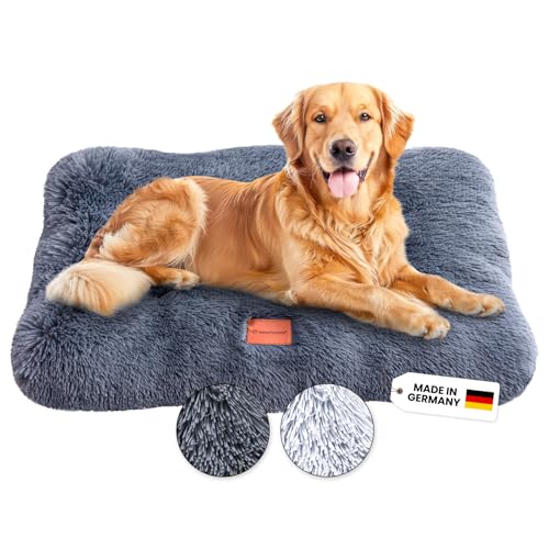 Wahre Tierliebe Premium Hundekissen Fluffy - Weiche Schlafstätte für deinen Vierbeiner - Leicht zu reinigen - Perfekt für Zuhause und unterwegs, hundebett, hundematte, hundebett waschbar von Wahre Tierliebe