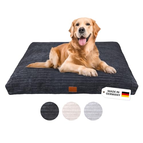 WahreTierliebe® Cozy Hundebett, Premium Hundekissen, Orthopädischer Komfort, Waschbar & Pflegeleicht, Strapazierfähiger Bezug, Perfekt für Zuhause und unterwegs von Wahre Tierliebe