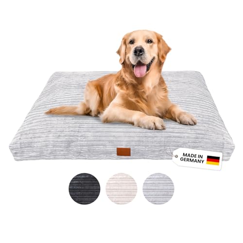 WahreTierliebe® Cozy Hundebett, Premium Hundekissen, Orthopädischer Komfort, Waschbar & Pflegeleicht, Strapazierfähiger Bezug, Perfekt für Zuhause und unterwegs von Wahre Tierliebe