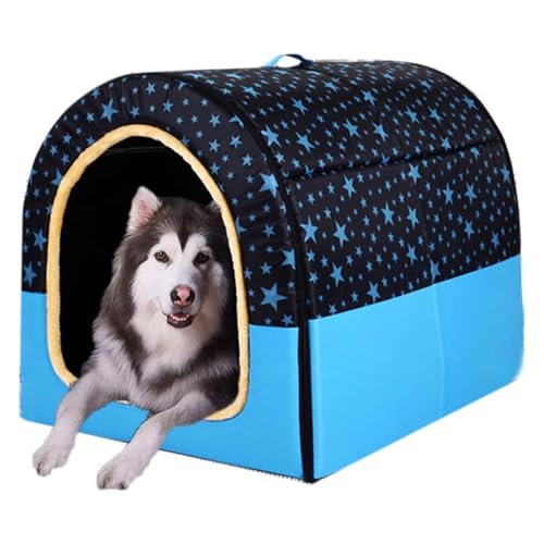 Extra großes Hundehüttenhaus, 2-in-1, warmes Hundekissen, luxuriöses großes Hundebett, waschbar, XL/XXL für mittelgroße und große Hunde und Katzen (M,G) von Waigg Kii