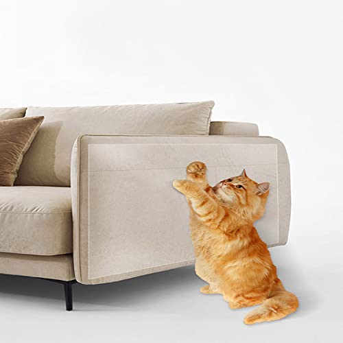 Kratzfester Sofa-/Couch-Schutz, transparentes PVC, unsichtbares, kratzfestes Klebeband, selbstklebende Klebepads, Möbelschutz (15 x 45 cm, 4 Stück) von Waigg Kii