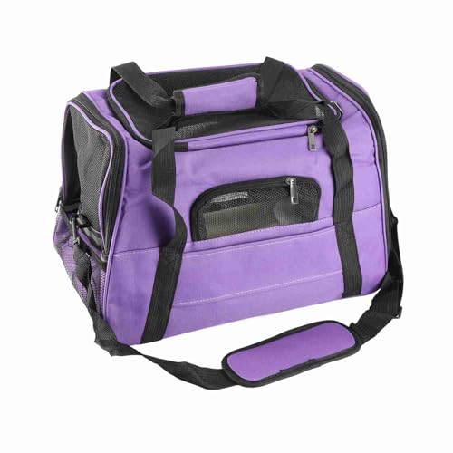 Atmungsaktive Katzentasche, Transportbox für Hunde und Katzen, 43 x 28 x 25cm, Tragbare Transporttasche für Katzen und Hunde, atmungsaktive Auto Transporttasche für Haustiere von Wakects