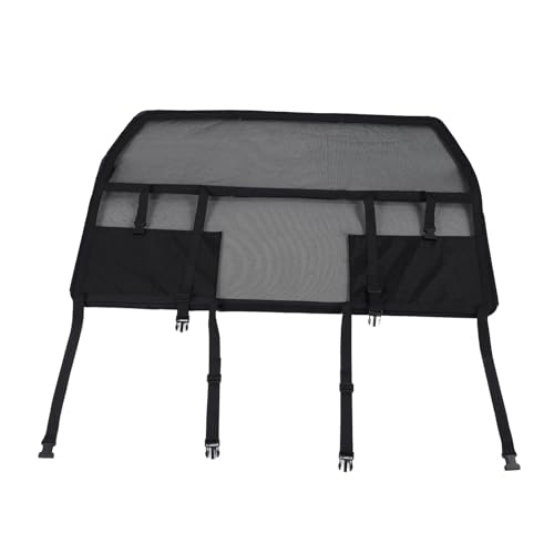 Wakects Auto Hundenetz Sicherheitsnetz, Fahrzeug Haustierbarriere, Rücksitz Mesh Dog Car Divider Net, Haustier Gepäck Trennnetz für SUV-Pickup und Kleinwagen, 50 Inch von Wakects