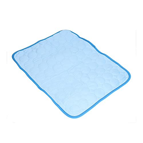 Wakects Kühlmatte für Haustiere, Atmungsaktiv, Faltbar, Selbstkühlende Deckenunterlage für Kleine, Mittelgroße und Große Hunde und Katzen (L (70 * 55 cm)) von Wakects