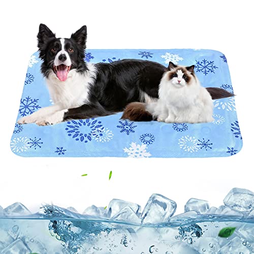 Waldspring Eismatte Für Haustiere, Kühl Hundedecke Kaltgelpad Für Katzen, Selbstkühlende Matte Hunde Mit Ungiftiges Gel, Kaltgelpad von Waldspring