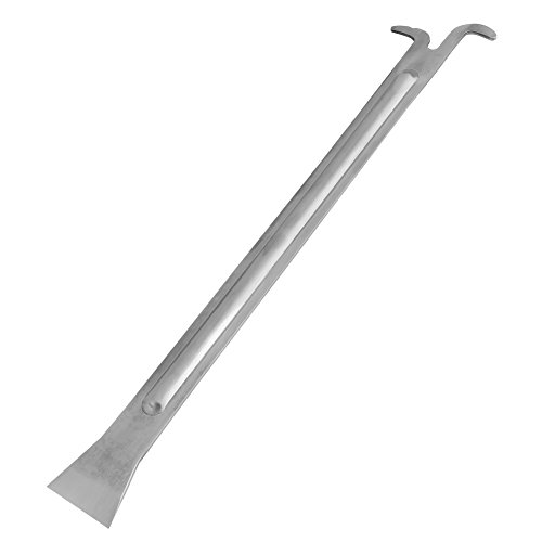 Walfront Flache Hive Schaber Werkzeug Splitter, 390mm Extra Lange Hebel Schaber Reinigung Bienenstock, Edelstahl Imkerei Werkzeug von Walfront