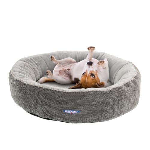 Wallace & Jones | Hundebett Hundebett Balmoral - Grau | L | 80 x 80 x 25 cm von Wallace & Jones