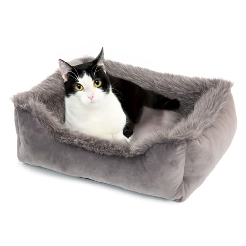 Wallace & Jones | Katzenbett Mayfair Katzenkissen, Onyx-Quarz, Kuschelbett, Katzenkorb, 51 x 46 x 15 cm von Wallace & Jones