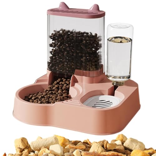 Walopola Automatischer Hundefutterspender Anti Kipp Pet Feeder Katzenfutterbehälter Hundefutterschale Katzennäpfe Große Kapazität Futteraufbewahrungsbehälter für Hunde Katzen von Walopola